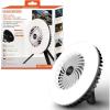 image:imageBLACKDECKER 400LM Utility Fan Light 3 Brightness Levels amp Fan Speeds USB Rechargeable Power Bank Magnetic with Kickstand amp Hanging Hook IP20 WeatherResistant Ideal for DIY Camping Automotive