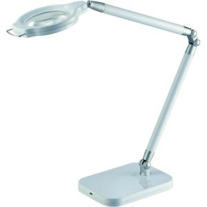 image:imageBLACKDECKER PureOptics Summit Zoom Magnifier 10W FlickerFree Natural Daylight LED Desk Lamp 5Diopter Lens USB Port 6 Dimming Levels 416 Lumens White LED10ARCMAGWHT