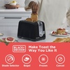 image:imageBLACKDECKER 2Slice Toaster with 7 Toast Shade Settings ExtraWide Slots for Bagels Stainless Steel Exterior FinishBlack