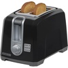 image:imageBLACKDECKER 2Slice Toaster with 7 Toast Shade Settings ExtraWide Slots for Bagels Stainless Steel Exterior FinishBlack