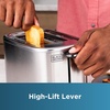 image:imageBLACKDECKER 2Slice Toaster with 7 Toast Shade Settings ExtraWide Slots for Bagels Stainless Steel Exterior FinishSilver