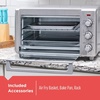 image:imageBLACKDECKER Crisp N Bake Air Fryer Countertop Convection Toaster Oven Large Capacity 6Slice 5in1 Fits 12 Pizza 60Min Timer Bake Broil Air Fry Toast Keep Warm Stainless Steel