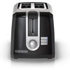 image:imageBLACKDECKER 2Slice Toaster with 7 Toast Shade Settings ExtraWide Slots for Bagels Stainless Steel Exterior FinishBlack