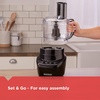 image:imageBLACKDECKER 3in1 Easy Assembly 8Cup Food Processor Stainless Steel SBlade EasyClean Touchpad Controls BlackLarge