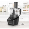 image:imageBLACKDECKER 3in1 Easy Assembly 8Cup Food Processor Stainless Steel SBlade EasyClean Touchpad Controls BlackLarge