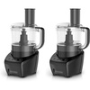 image:imageBLACKDECKER 3in1 Easy Assembly 8Cup Food Processor Stainless Steel SBlade EasyClean Touchpad Controls BlackLarge Pack of 2