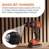 image:imageBLACKDECKER 20V MAX Cordless Brushless in Drill Driver 30 Pc Drill Bit Set and Screwdriver Bit Set 2Ah Battery and Charger Included PowerConnect Electric Drill Cordless BLD782PK30D1