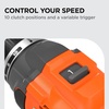 image:imageBLACKDECKER 20V MAX Cordless Brushless in Drill Driver 30 Pc Drill Bit Set and Screwdriver Bit Set 2Ah Battery and Charger Included PowerConnect Electric Drill Cordless BLD782PK30D1