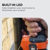 image:imageBLACKDECKER 20V MAX POWERCONNECT Brushless Cordless in Hammer Drill Kit Includes 2Ah Battery and Charger Variable Speed LED 30000 BPM 1900 RPM Drills up to 23 Holes Per Charge BLD783D1