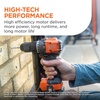 image:imageBLACKDECKER 20V MAX POWERCONNECT Brushless Cordless in Hammer Drill Kit Includes 2Ah Battery and Charger Variable Speed LED 30000 BPM 1900 RPM Drills up to 23 Holes Per Charge BLD783D1