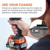 image:imageBLACKDECKER 20V MAX POWERCONNECT Brushless Cordless in Hammer Drill Kit Includes 2Ah Battery and Charger Variable Speed LED 30000 BPM 1900 RPM Drills up to 23 Holes Per Charge BLD783D1