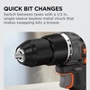 image:imageBLACKDECKER 20V MAX POWERCONNECT Brushless Cordless in Hammer Drill Kit Includes 2Ah Battery and Charger Variable Speed LED 30000 BPM 1900 RPM Drills up to 23 Holes Per Charge BLD783D1