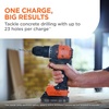 image:imageBLACKDECKER 20V MAX POWERCONNECT Brushless Cordless in Hammer Drill Kit Includes 2Ah Battery and Charger Variable Speed LED 30000 BPM 1900 RPM Drills up to 23 Holes Per Charge BLD783D1