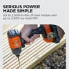 image:imageBLACKDECKER 20V MAX POWERCONNECT Brushless Cordless in Hex Impact Driver Set with 2Ah Battery and Charger 7 Pc Impact Driver Bit Set 2000 InLbs Torque 3200 RPM LED Light Ergonomic BLIM78D1