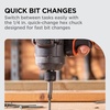 image:imageBLACKDECKER 20V MAX POWERCONNECT Brushless Cordless in Hex Impact Driver Set with 2Ah Battery and Charger 7 Pc Impact Driver Bit Set 2000 InLbs Torque 3200 RPM LED Light Ergonomic BLIM78D1