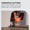 image:imageBLACKDECKER 20V MAX POWERCONNECT Cordless Brushless Jig Saw with Two Blades for Wood Plastic and Metal Dust Port 1 In Stroke Variable Speed Trigger LED Light Battery Not Included BLJS78BTool Only