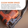 image:imageBLACKDECKER 20V MAX POWERCONNECT Cordless Brushless Jig Saw with Two Blades for Wood Plastic and Metal Dust Port 1 In Stroke Variable Speed Trigger LED Light Battery Not Included BLJS78BTool Only