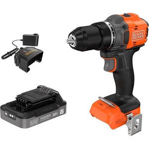 image:imageBLACKDECKER Drill 20V MAX POWERCONNECT Cordless Brushless in Power Drill Driver with 2Ah Battery and Charger Double Ended Screwdriver Bit LED Light Ergonomic Grip Lightweight BLD782D1