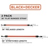 image:imageBLACKDECKER BDX101132PK BlackOrange 36 Flat Bungee Cord Straps 32 Pack36 inch