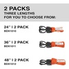 image:imageBLACKDECKER BDX101132PK BlackOrange 36 Flat Bungee Cord Straps 32 Pack36 inch