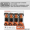 image:imageBLACKDECKER BDX1021 8Piece Ratchet Strap and Soft Loop Kit with HardSided Storage Case1 x 10 Heavy Duty
