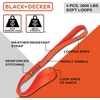image:imageBLACKDECKER BDX1021 8Piece Ratchet Strap and Soft Loop Kit with HardSided Storage Case8Piece Kit