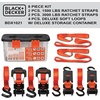 image:imageBLACKDECKER BDX1021 8Piece Ratchet Strap and Soft Loop Kit with HardSided Storage Case8Piece Kit