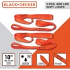 image:imageBLACKDECKER BDX1021 8Piece Ratchet Strap and Soft Loop Kit with HardSided Storage Case8Piece Kit