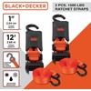image:imageBLACKDECKER BDX1021 8Piece Ratchet Strap and Soft Loop Kit with HardSided Storage Case8Piece Kit