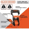 image:imageBLACKDECKER BDX1021 8Piece Ratchet Strap and Soft Loop Kit with HardSided Storage Case8Piece Kit