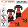 image:imageBLACKDECKER BDX1021 8Piece Ratchet Strap and Soft Loop Kit with HardSided Storage Case8Piece Kit