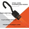 image:imageBLACKDECKER BDX1022 BlackOrange 6Piece 10 CamBuckle and 24 Bungee Strap Set  300 lb Safe Working Load  900 lb Break Strength