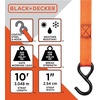 image:imageBLACKDECKER BDX1022 BlackOrange 6Piece 10 CamBuckle and 24 Bungee Strap Set  300 lb Safe Working Load  900 lb Break Strength