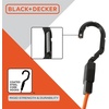 image:imageBlackDecker BDX1019 BlackOrange 8Piece 10 Ratchet Strap and 48 Bungee Strap Set  300 lb Safe Working Load  2500 lb Break Strength