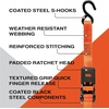 image:imageBlackDecker BDX1020 BlackOrange 6Piece 12 Ratchet Strap and 48 Bungee Strap Set  500 lb Safe Working Load  1500 lb Break Strength