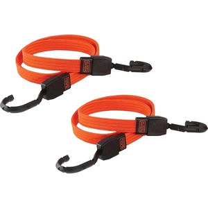 image:imageBLACKDECKER BDX101132PK BlackOrange 36 Flat Bungee Cord Straps 32 Pack36 inch