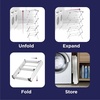 image:imageBLACKDECKER 4Tier Expandable Collapsible Clothes Drying Rack Telescopic Height Foldable SpaceSaving Laundry Air Dryer for Towels Shirts amp Delicates  Durable Steel No Tools NeededWhiteGrey