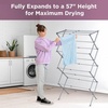 image:imageBLACKDECKER 4Tier Expandable Collapsible Clothes Drying Rack Telescopic Height Foldable SpaceSaving Laundry Air Dryer for Towels Shirts amp Delicates  Durable Steel No Tools NeededGreyGrey