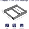image:imageBLACKDECKER 4Tier Expandable Collapsible Clothes Drying Rack Telescopic Height Foldable SpaceSaving Laundry Air Dryer for Towels Shirts amp Delicates  Durable Steel No Tools NeededGreyGrey
