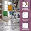 image:imageBLACKDECKER 4Tier Expandable Collapsible Clothes Drying Rack Telescopic Height Foldable SpaceSaving Laundry Air Dryer for Towels Shirts amp Delicates  Durable Steel No Tools NeededWhiteGrey