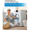 image:imageBLACKDECKER 70 Cu Ft Front Load Dryer 240V BLD67ME White44 Cu Ft