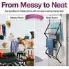 image:imageBLACKDECKER Over The Door Expandable Telescopic Drying Rack Clothes Organizer Towel Hanger Laundry Collapsible BlackBlack