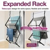 image:imageBLACKDECKER Over The Door Expandable Telescopic Drying Rack Clothes Organizer Towel Hanger Laundry Collapsible BlackBlack