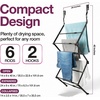 image:imageBLACKDECKER Over The Door Expandable Telescopic Drying Rack Clothes Organizer Towel Hanger Laundry Collapsible BlackBlack