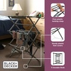 image:imageBLACKDECKER Space Saving 3Tier Expandable Clothes Drying Rack Foldable Laundry Rack for Indoor Air Drying Rust Resistant Steel 246 Ft Drying Space WhiteGray