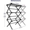 image:imageBLACKDECKER Space Saving 3Tier Expandable Clothes Drying Rack Foldable Laundry Rack for Indoor Air Drying Rust Resistant Steel 246 Ft Drying Space WhiteBlackBlack