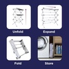 image:imageBLACKDECKER Space Saving 3Tier Expandable Clothes Drying Rack Foldable Laundry Rack for Indoor Air Drying Rust Resistant Steel 246 Ft Drying Space WhiteWhite