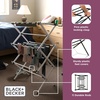 image:imageBLACKDECKER Space Saving 3Tier Expandable Clothes Drying Rack Foldable Laundry Rack for Indoor Air Drying Rust Resistant Steel 246 Ft Drying Space WhiteWhite