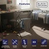 image:imageBLACKDECKER Space Saving 3Tier Expandable Clothes Drying Rack Foldable Laundry Rack for Indoor Air Drying Rust Resistant Steel 246 Ft Drying Space WhiteGray