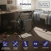 image:imageBLACKDECKER Space Saving 3Tier Expandable Clothes Drying Rack Foldable Laundry Rack for Indoor Air Drying Rust Resistant Steel 246 Ft Drying Space WhiteBlackBlack
